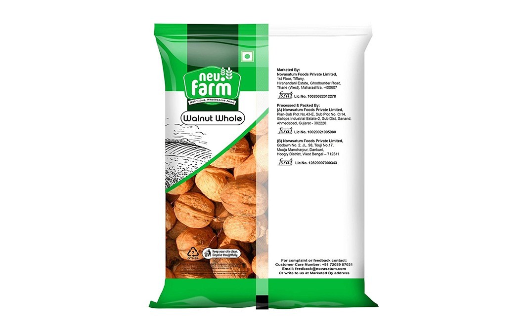 Neu.Farm Walnut Whole    Pack  500 grams